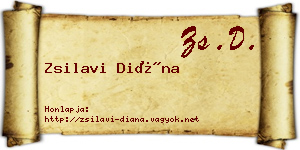 Zsilavi Diána névjegykártya